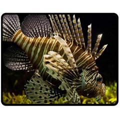 Lionfish 3 Double Sided Fleece Blanket (medium)  by trendistuff