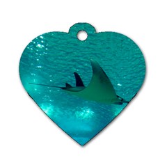 MANTA RAY 1 Dog Tag Heart (One Side)