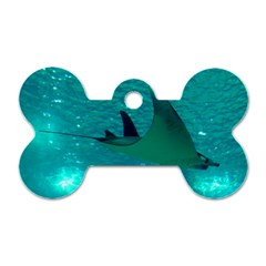 MANTA RAY 1 Dog Tag Bone (Two Sides)