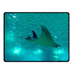 MANTA RAY 1 Double Sided Fleece Blanket (Small) 