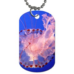 Purple Jellyfish Dog Tag (one Side) by trendistuff