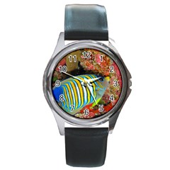 Regal Angelfish Round Metal Watch by trendistuff