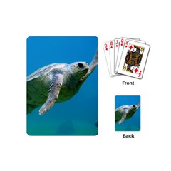 Sea Turtle 2 Playing Cards (mini)  by trendistuff