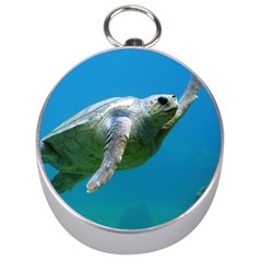 Sea Turtle 2 Silver Compasses by trendistuff