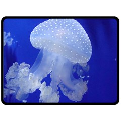 Spotted Jellyfish Fleece Blanket (large)  by trendistuff