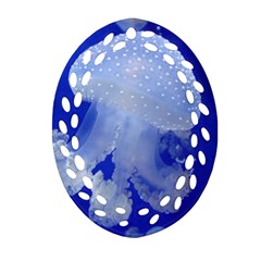 Spotted Jellyfish Ornament (oval Filigree) by trendistuff