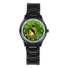 Tiger Barb Stainless Steel Round Watch by trendistuff