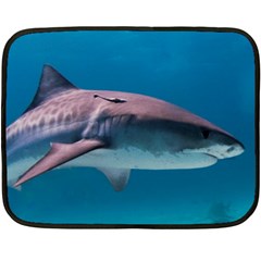 Tiger Shark 1 Double Sided Fleece Blanket (mini)  by trendistuff