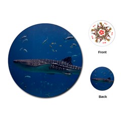 Whale Shark 1 Playing Cards (round)  by trendistuff