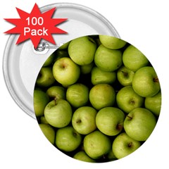 Apples 3 3  Buttons (100 Pack)  by trendistuff