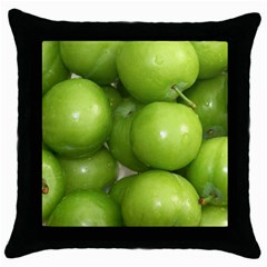 Apples 4 Throw Pillow Case (black)