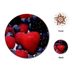 Berries 1 Playing Cards (round)  by trendistuff