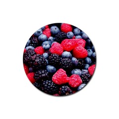 Berries 2 Rubber Coaster (round)  by trendistuff