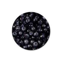 Blueberries 1 Rubber Coaster (round)  by trendistuff