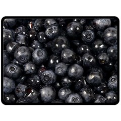 Blueberries 1 Double Sided Fleece Blanket (large)  by trendistuff