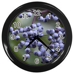 Blueberries 2 Wall Clocks (black) by trendistuff