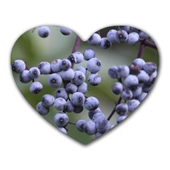 Blueberries 2 Heart Mousepads by trendistuff