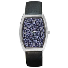 Blueberries 3 Barrel Style Metal Watch by trendistuff