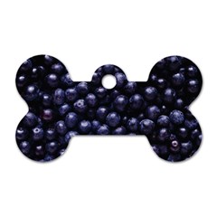 Blueberries 4 Dog Tag Bone (two Sides) by trendistuff