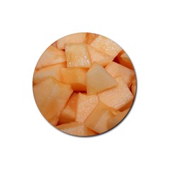 CANTALOUPE Rubber Round Coaster (4 pack) 