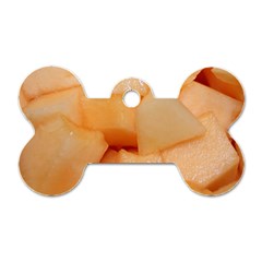 Cantaloupe Dog Tag Bone (two Sides) by trendistuff