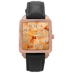 CANTALOUPE Rose Gold Leather Watch 