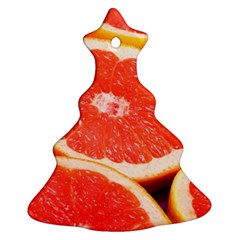 Grapefruit 1 Christmas Tree Ornament (two Sides) by trendistuff