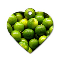 Limes 1 Dog Tag Heart (two Sides) by trendistuff