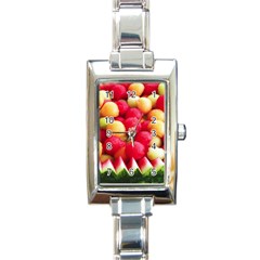 Melon Balls Rectangle Italian Charm Watch