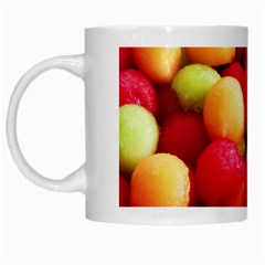 Melon Balls White Mugs by trendistuff