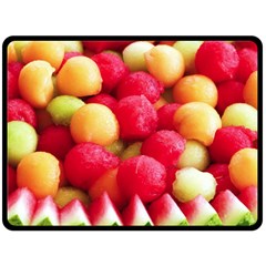 Melon Balls Double Sided Fleece Blanket (large)  by trendistuff