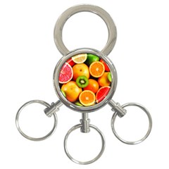 Mixed Fruit 1 3-ring Key Chains by trendistuff