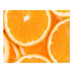 Oranges 4 Double Sided Flano Blanket (large)  by trendistuff