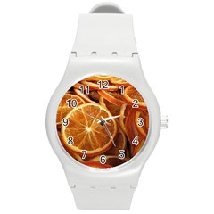 Oranges 5 Round Plastic Sport Watch (m) by trendistuff