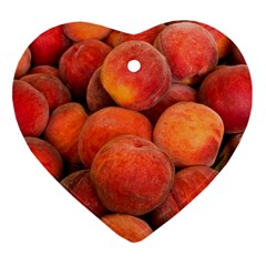 Peaches 2 Ornament (heart) by trendistuff