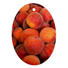 Peaches 2 Oval Ornament (two Sides) by trendistuff