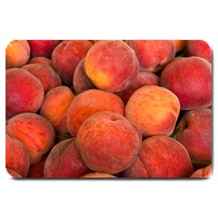 Peaches 2 Large Doormat  by trendistuff