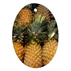 Pineapple 1 Ornament (oval) by trendistuff