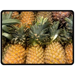 Pineapple 1 Double Sided Fleece Blanket (large)  by trendistuff