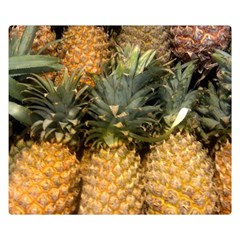 Pineapple 1 Double Sided Flano Blanket (small)  by trendistuff