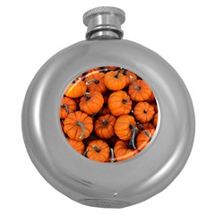 Pumpkins 2 Round Hip Flask (5 Oz) by trendistuff