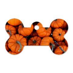 Pumpkins 2 Dog Tag Bone (one Side) by trendistuff