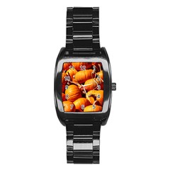 Pumpkins 3 Stainless Steel Barrel Watch