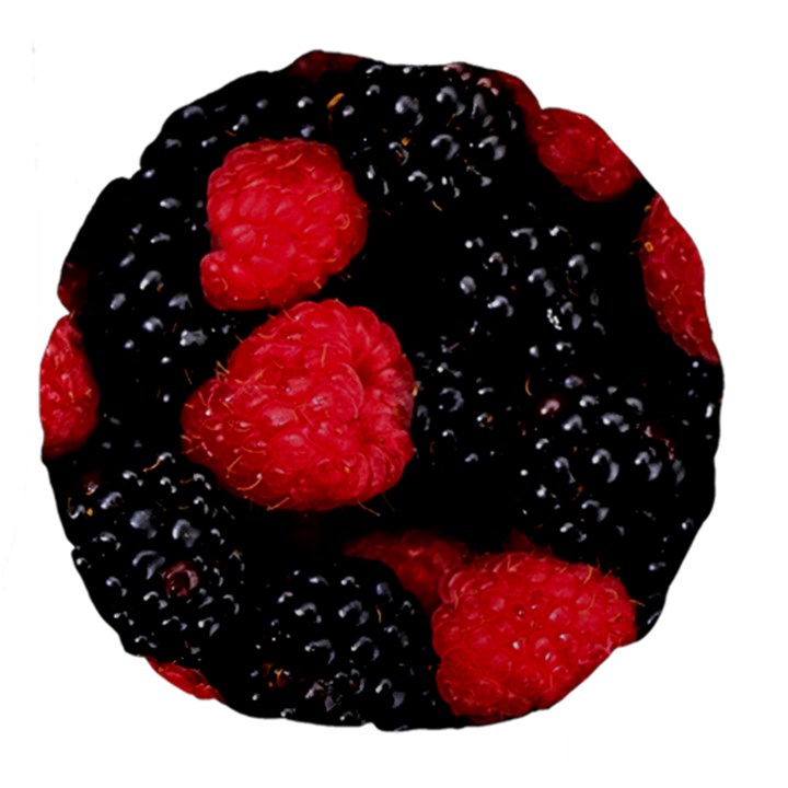 RASPBERRIES 1 Large 18  Premium Round Cushions