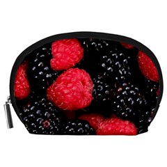 Raspberries 1 Accessory Pouches (large)  by trendistuff