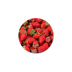 Strawberries 1 Golf Ball Marker by trendistuff
