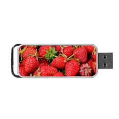 Strawberries 1 Portable Usb Flash (one Side) by trendistuff