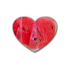 Watermelon 1 Heart Coaster (4 Pack) 