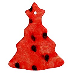 Watermelon 3 Christmas Tree Ornament (two Sides) by trendistuff