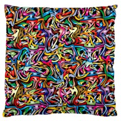 ARTWORK BY PATRICK-COLORFUL-8 Large Flano Cushion Case (Two Sides)